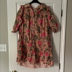 Floral Button-Up Dress size XL
